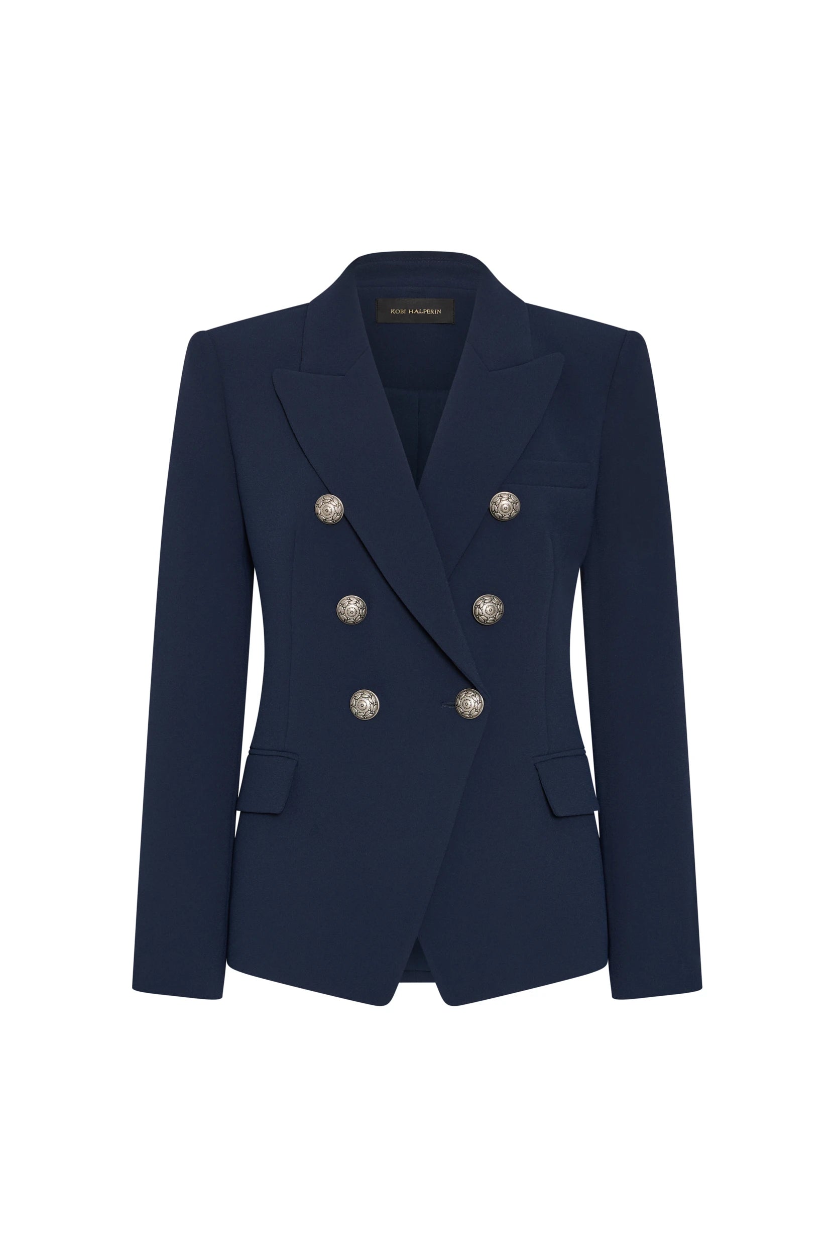 【クリーニング済】saby DOUBLE BREASTED BLAZER 2 M West Crepe Double Breasted Blazer | Kobi Halperin