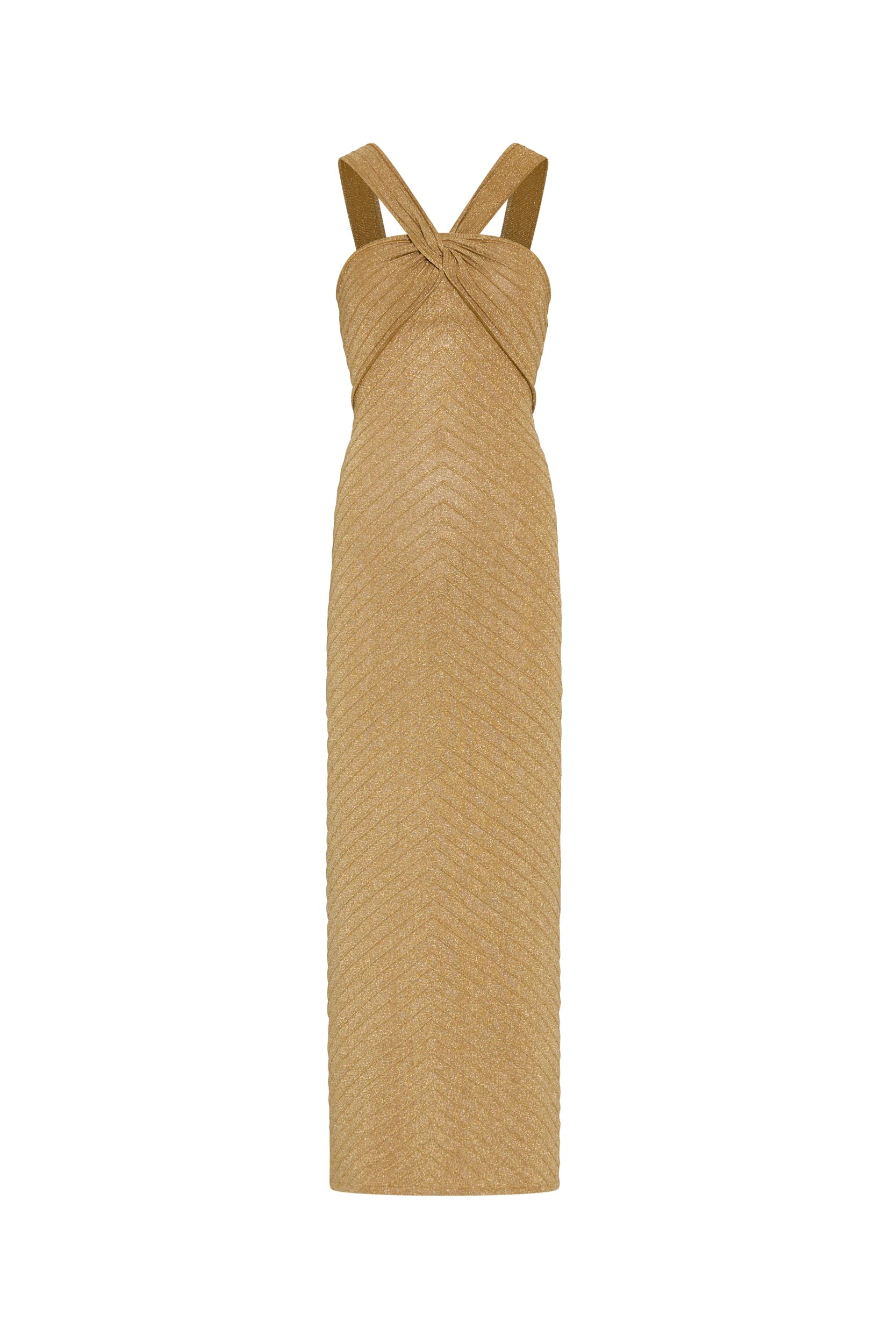 Kobi Halperin Talia Glitter Midi Dress, Gold, Women's, S
