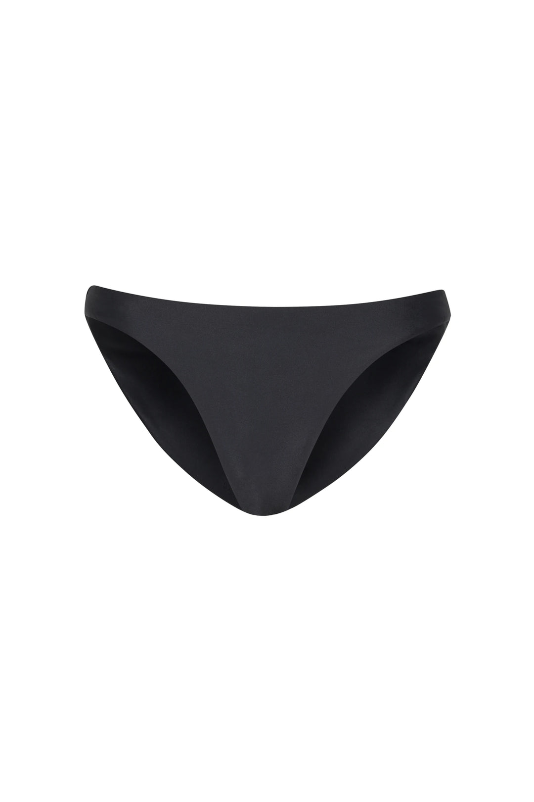 Black bikini bottom on a white background