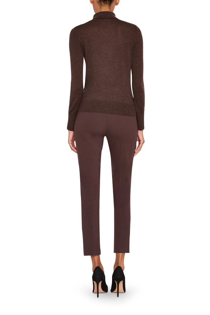 Relaxed-fit Karli Sweater with ribbed hem and crew neck, knit fabric; back view on model.