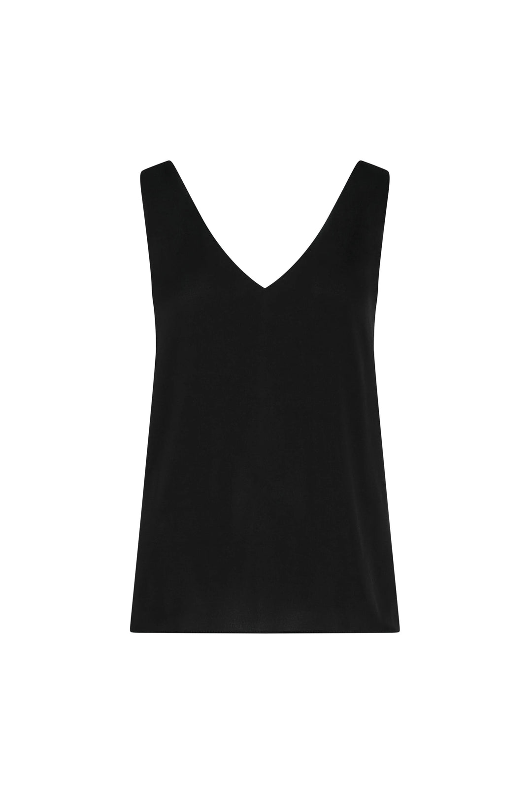 Black tank top on a white background