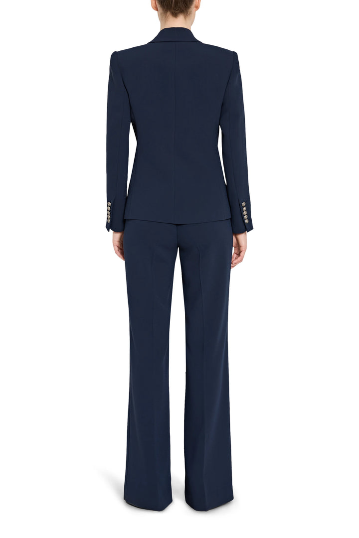 Navy blue suit on a white background