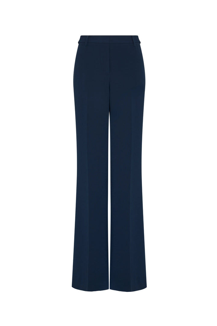Navy blue pants on a white background
