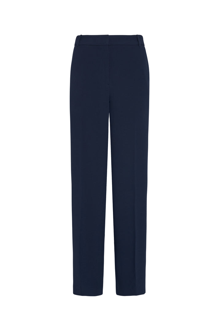 Navy blue pants on a white background