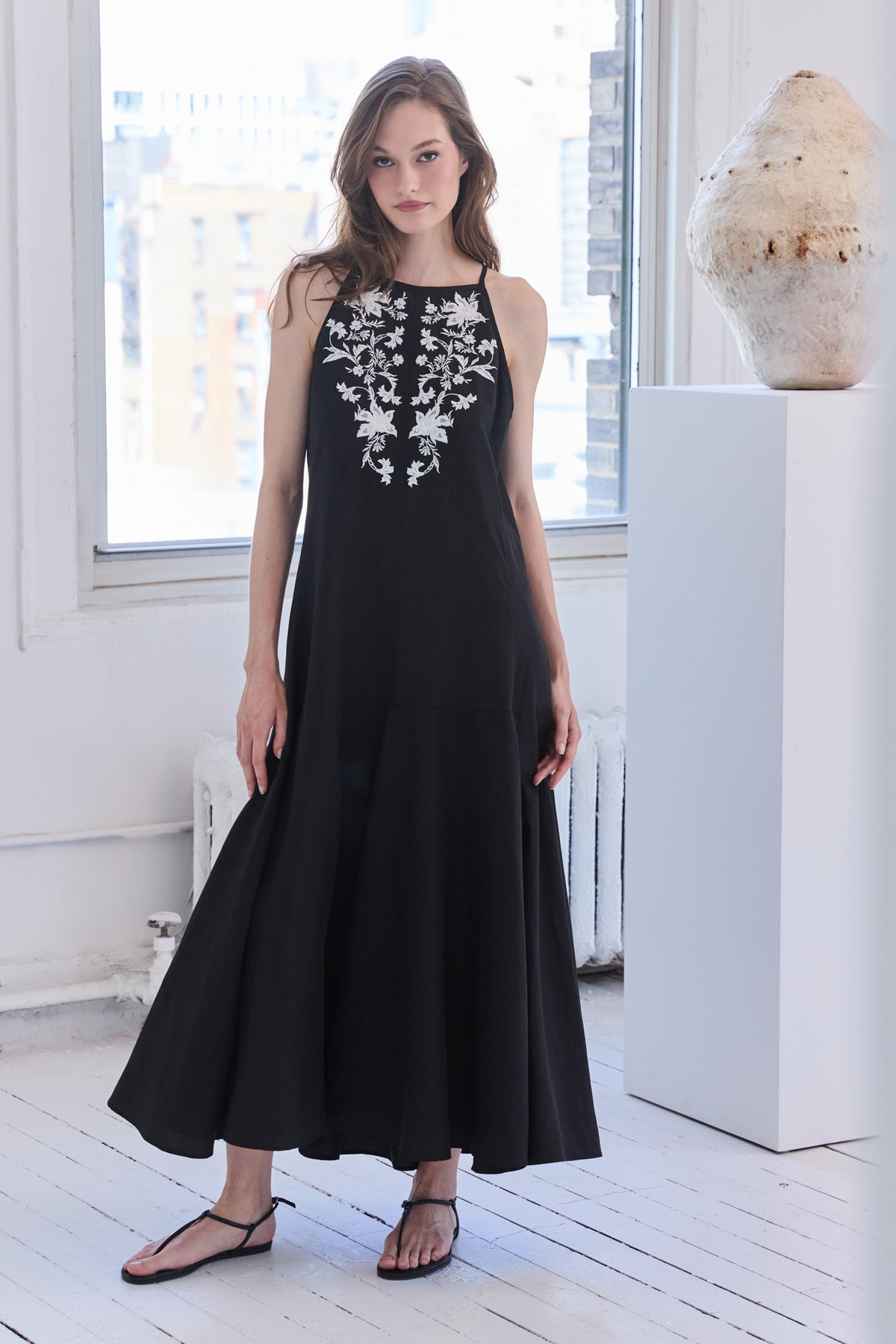 Regina Halter Sleeveless Long Dress Black | Kobi Halperin Black / XXL Regina Halter Sleeveless Long Dress Black | Kobi Halperin Black / XXL